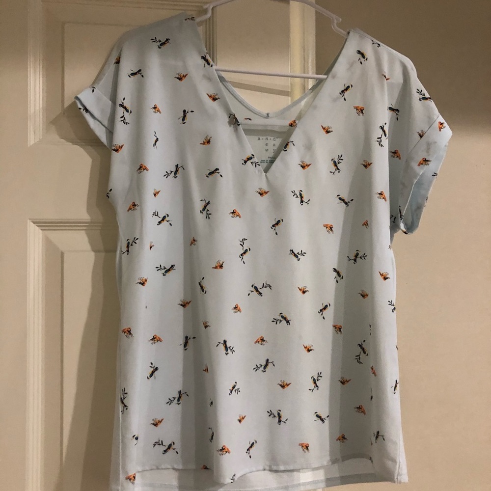 Cute blue shirt